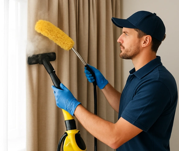 Trusted blind cleaning technician Matty Curtain Cleaning clayton-vic QLD