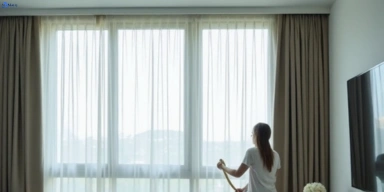 Delicate sheer drape cleaning clayton-vic Matty Curtain Cleaning