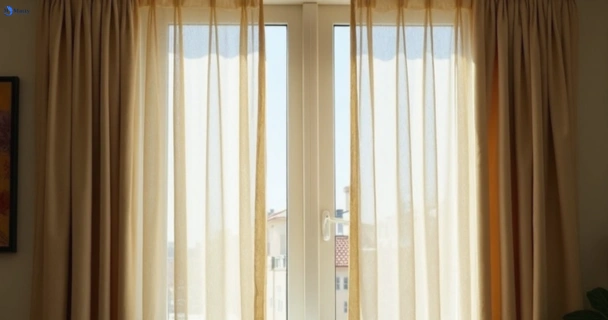 Dull dusty drapes in clayton-vic before professional cleaning